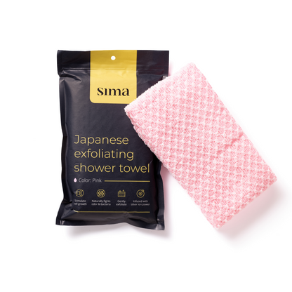 Sima® Japanese Exfoliating Antibacterial Shower Towel